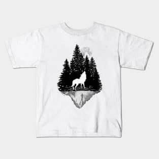 Howling Wolf Kids T-Shirt